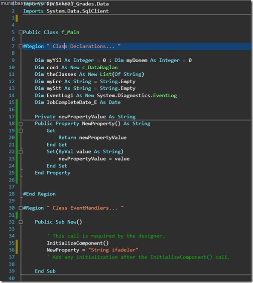 Visual Studio 2010 IDE Color Theme